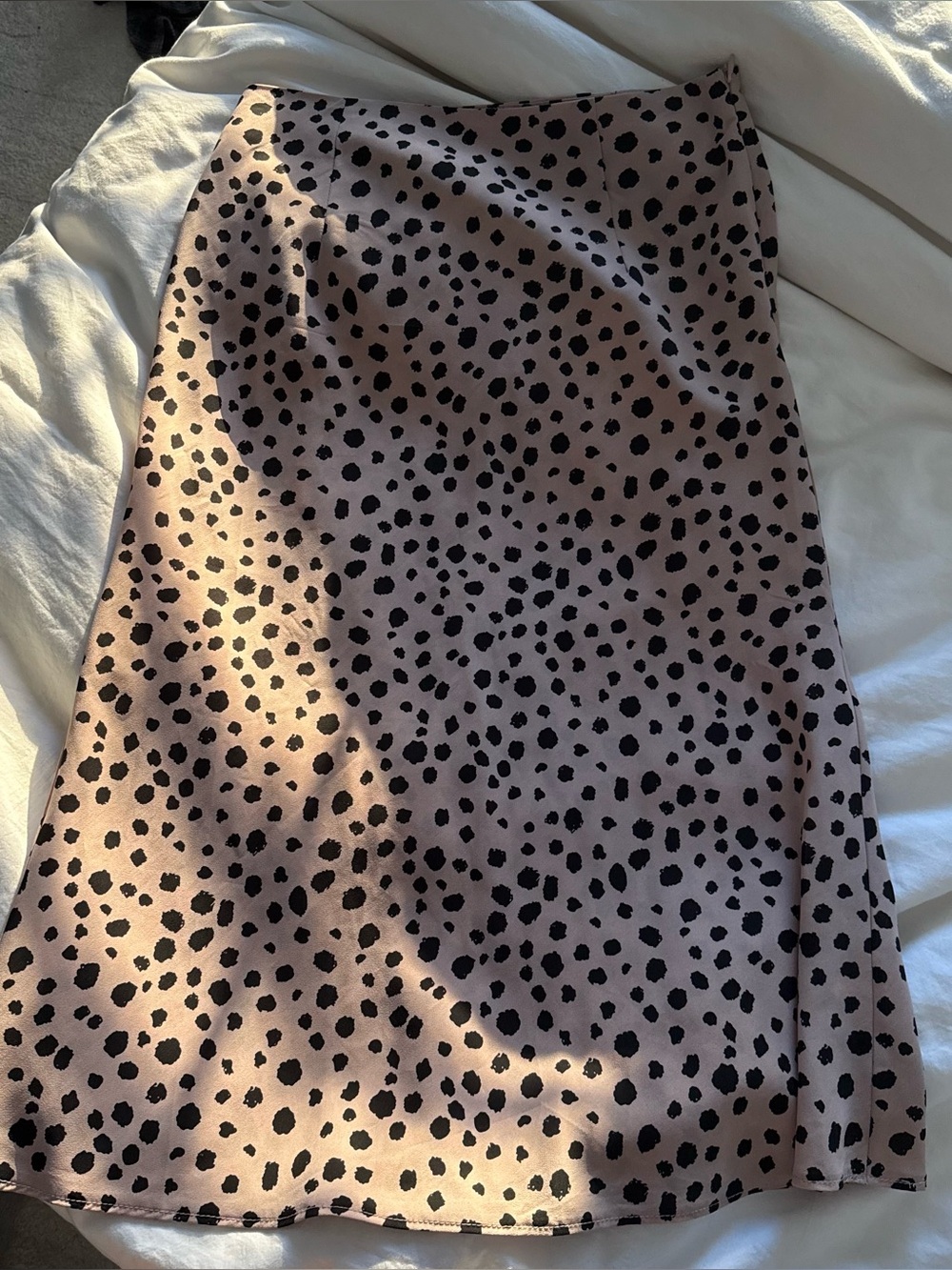 NASTY GAL POLKA DOT MIDI SKIRT